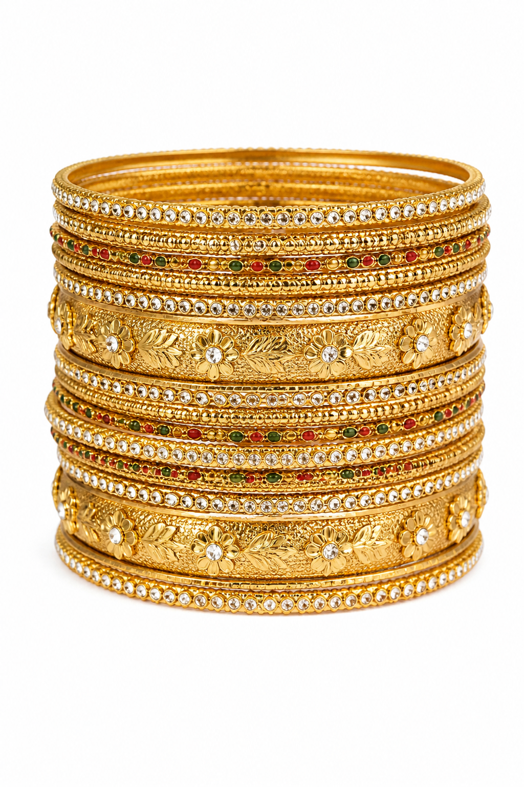Gold-tone imitation bangle set, not gold