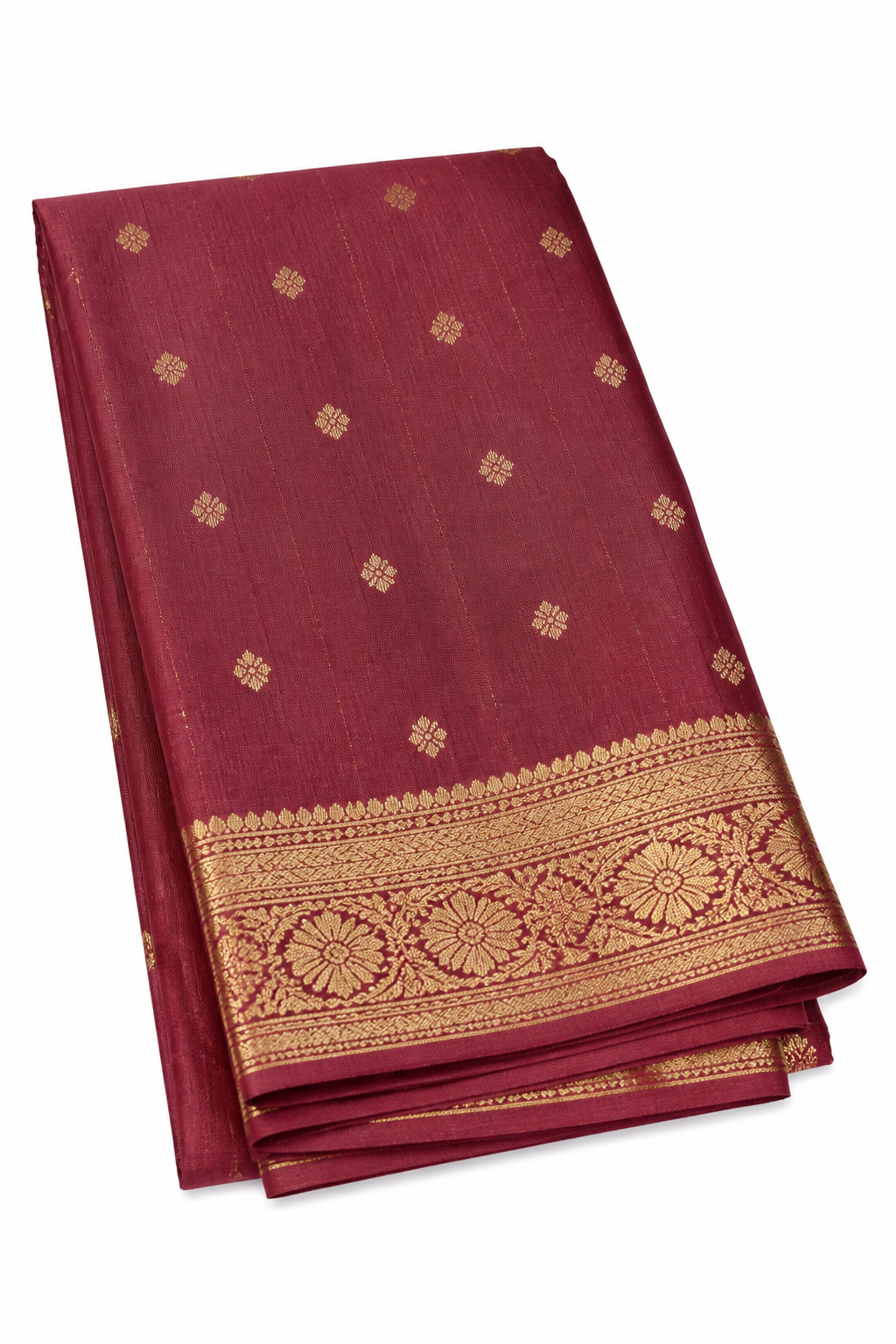 Maroon Chanderi silk cotton